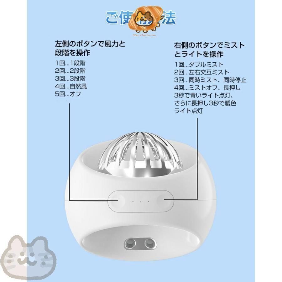 【2点セット】冷風扇 扇風機 卓上 小型 加湿器 冷風機 ミスト 加湿機能 楽天市場】冷却扇風機 加湿 卓上扇風機 ミスト 静音 超音波式 三