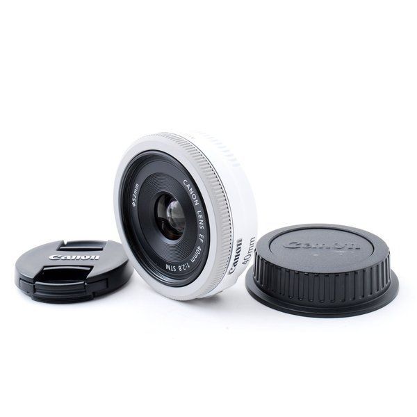 メルカリ最安 Canon EF 40mm f2.8 STM 美品！キャノン Canon EF 40mm F2.8 STM☆希少ホワイト！ - メルカリ