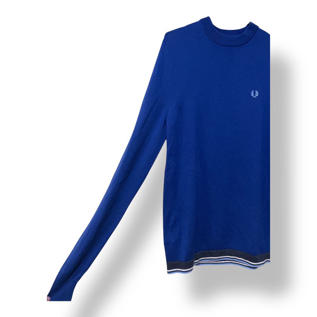 FRED PERRY フレッドペリー クルーネックセーター チャック柄 肉厚 S FRED PERRY（フレッドペリー）の「FRED PERRY ⁄ 別注 フラッフィ