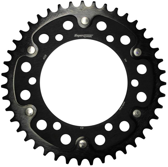 3営業日で発送 スーパースプロックス Supersprox SPX REAR STEALTH 498-43T BLK