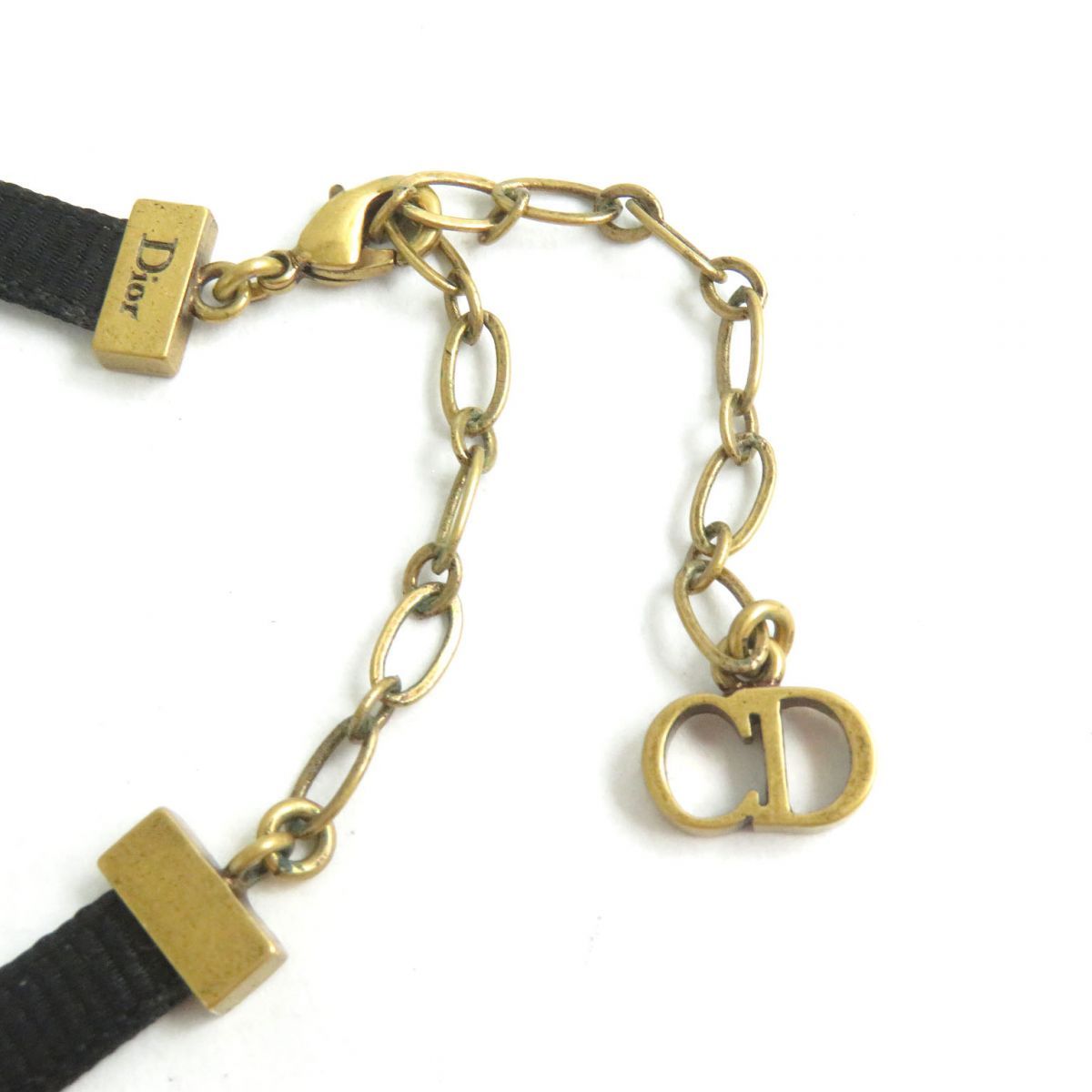 極美品△Christian Dior クリスチャンディオール JADIOR Choker ジャ