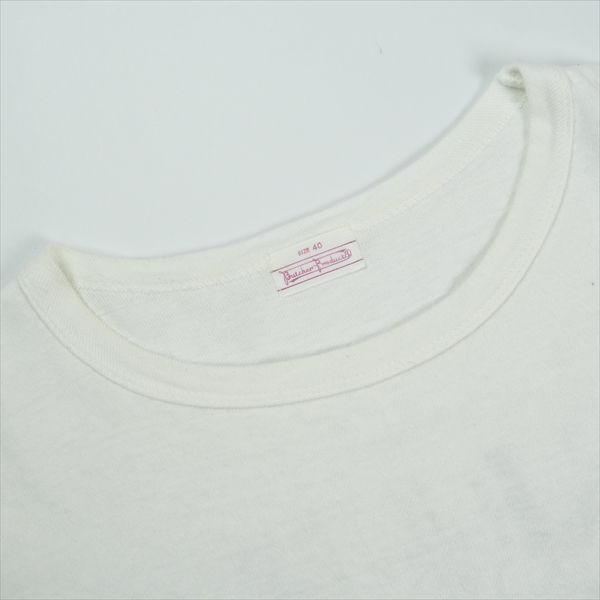最安値で販売! Size 40 At Last & Co アットラスト BUTCHER PRODUCTS ブッチャープロダクツ POCKET TEE L-S PRINT ロンT 白 品-良い 20826195 鍛造製