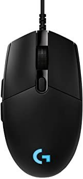【】【非常に良い】Logicool G ロジクール G PRO ゲーミングマウス 有線 HERO 25Kセンサー FPS向け 83g 軽量 LIGHTSYNC RGB 6個プログラムボタン G-PPD-001t 国内正
