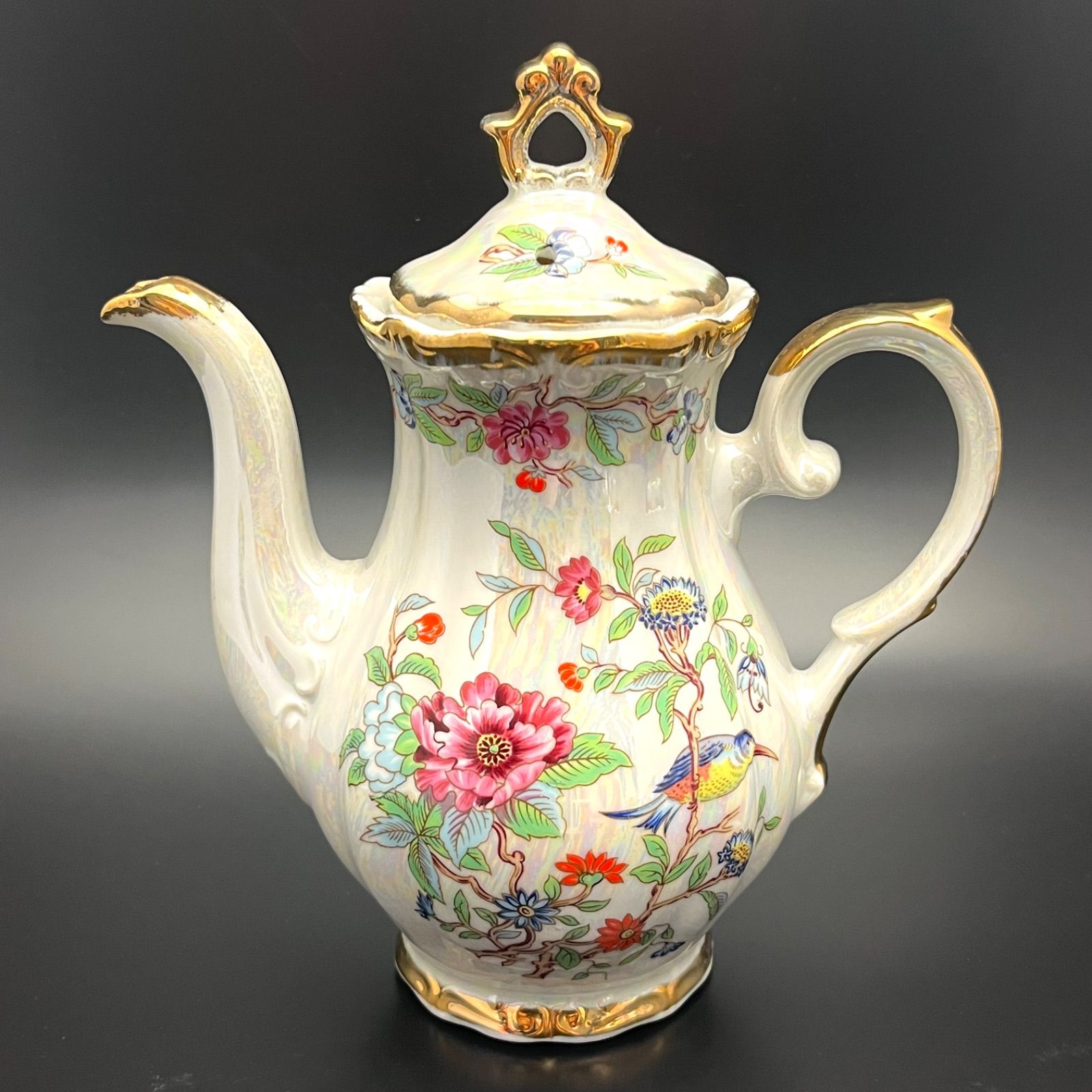 ハマースレイ ティーセット ポット シュガー クリーマー コーンフラワー 矢車草 ハマースレイ ティーセット ポット シュガー クリーマー コーン