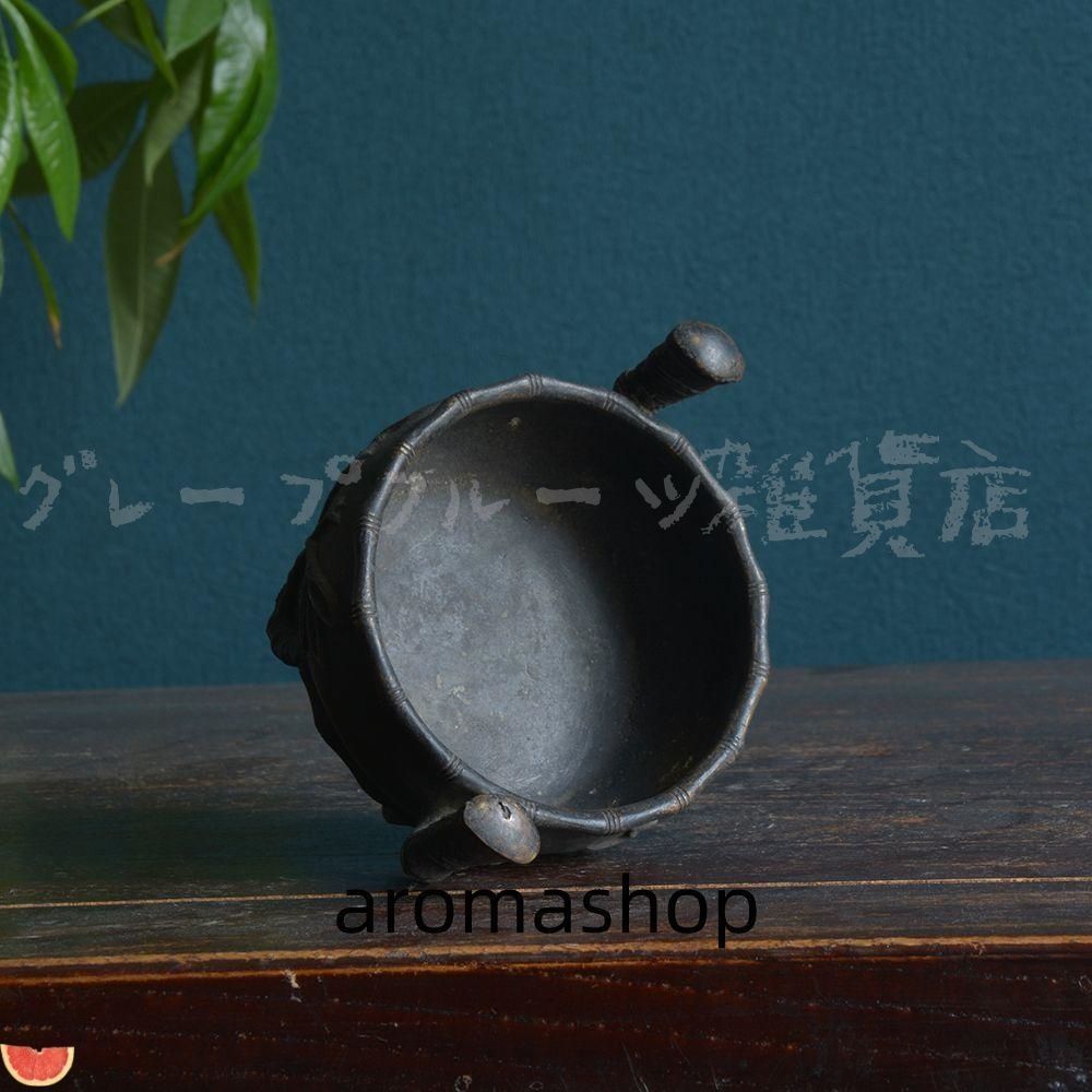 銅炉 香炉【福地洞天】 三足竹節紋香炉 宣徳炉 茶道香道具 工芸品 置物 銅炉 香炉【福地洞天】 三足竹節紋香炉 宣徳炉 茶道香道具 工芸