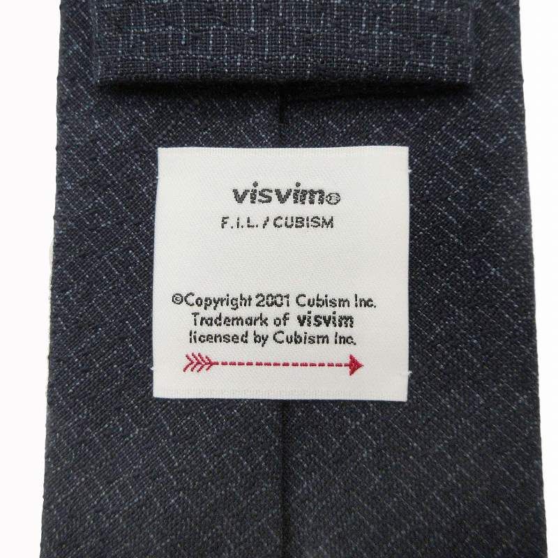 visvim NECKTIE SANTOME ネクタイ　NAVY 極美品 24SS ビズビム VISVIM NECKTIE 総柄 ネクタイ レギュラータイ