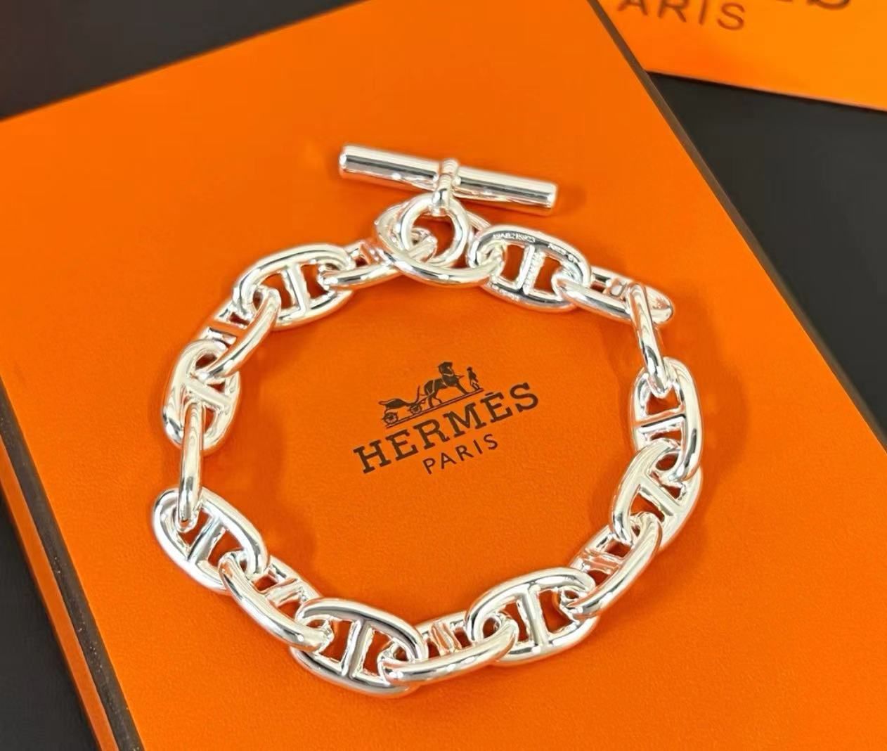 エルメス HERMES シェーヌダンクル GM ブレスレット