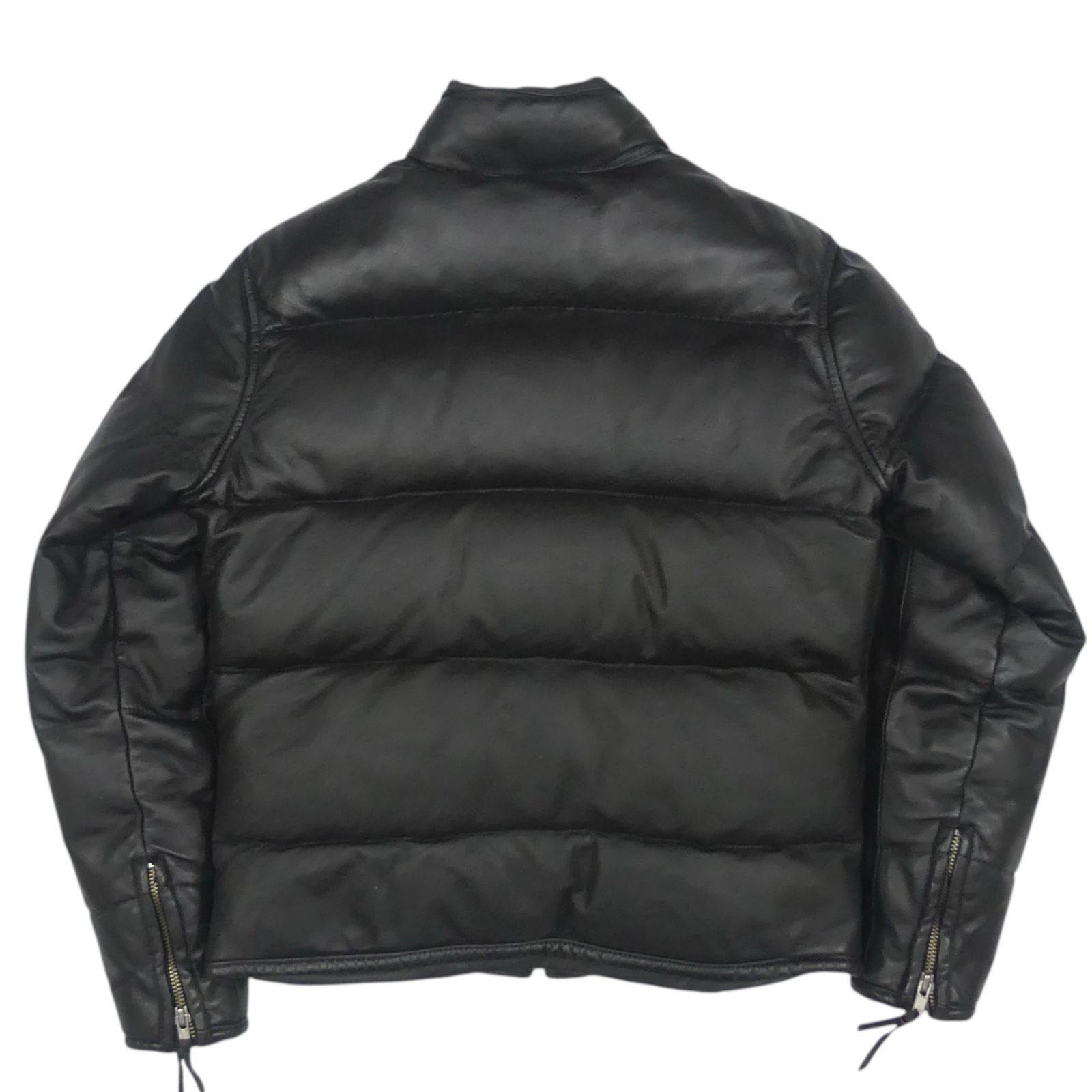 カドヤ KADOYA 3Lレザーダウンジャケット ブラック ダウン90% 黒