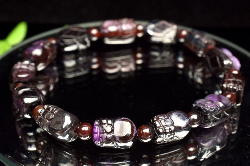 ⭐️一点物⭐️貔貅スギライト＋大玉チャロナイト⭐️ ブレスレット パワーストーン ⭐️一点物⭐️貔貅スギライト＋大玉チャロナイト⭐️ ブレスレット