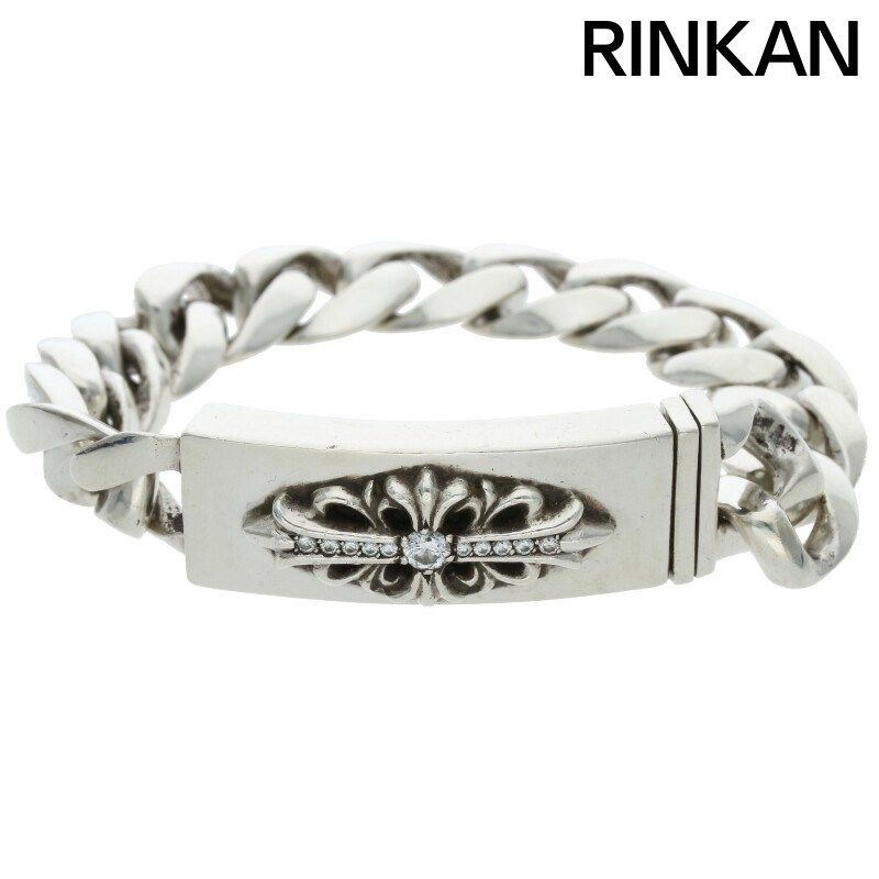 クロムハーツ フローラルIDクラシックリンク PAVEダイヤ/シルバー クロムハーツ フローラルIDクラシックリンク PAVEダイヤ/シルバー