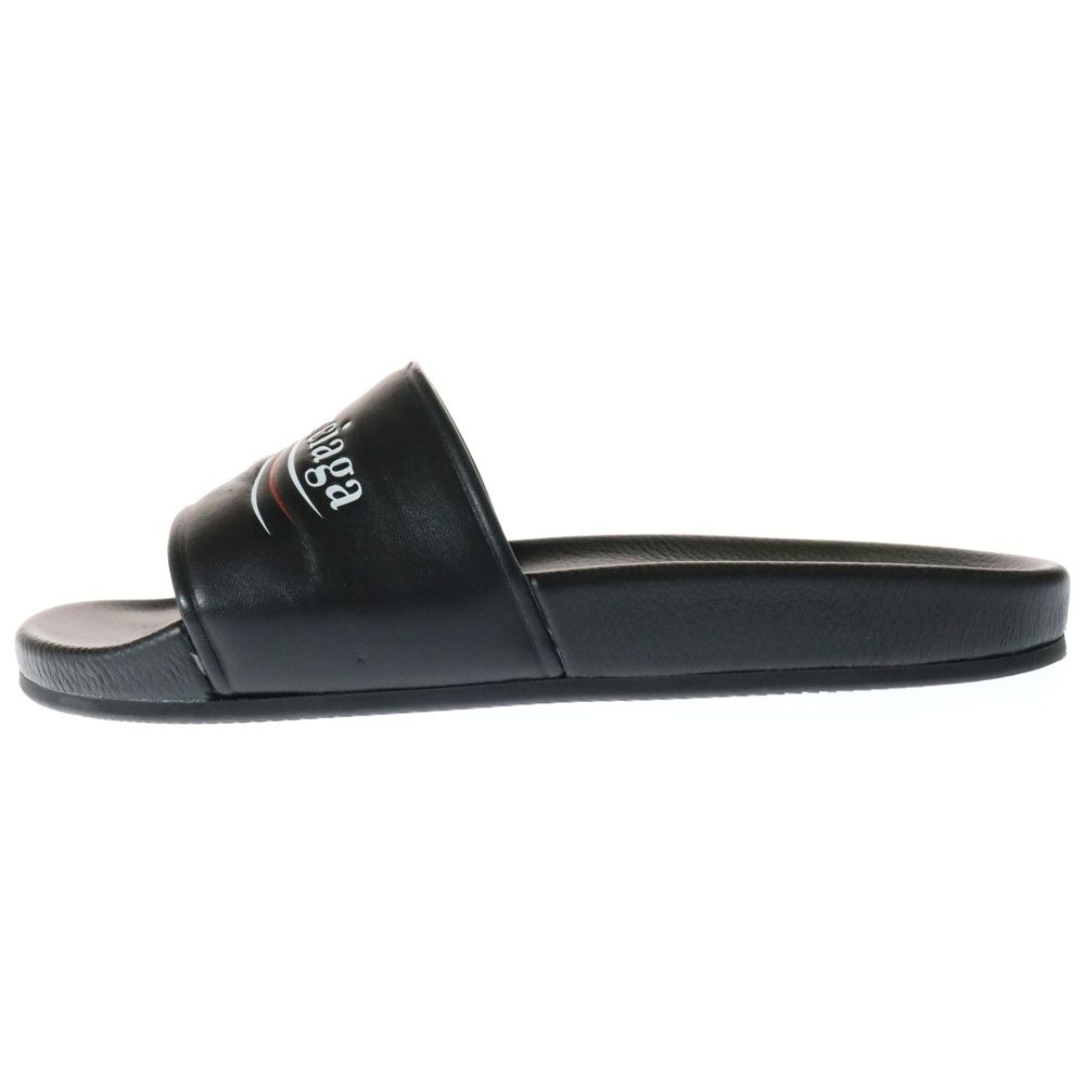 BALENCIAGA (バレンシアガ) キャンペーン ロゴ レザー スライド