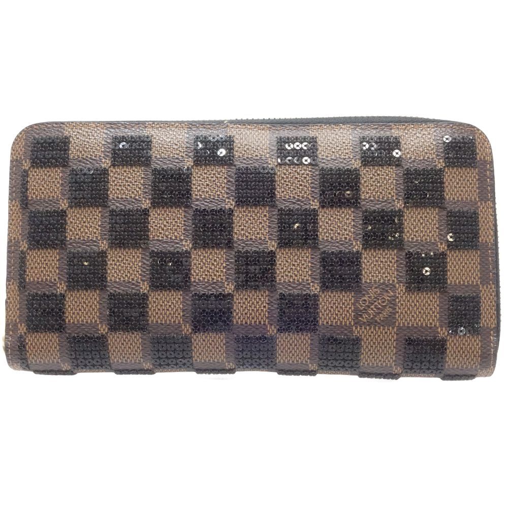 LOUIS VUITTON ルイヴィトン ダミエ パイエット 長財布 ジッピー