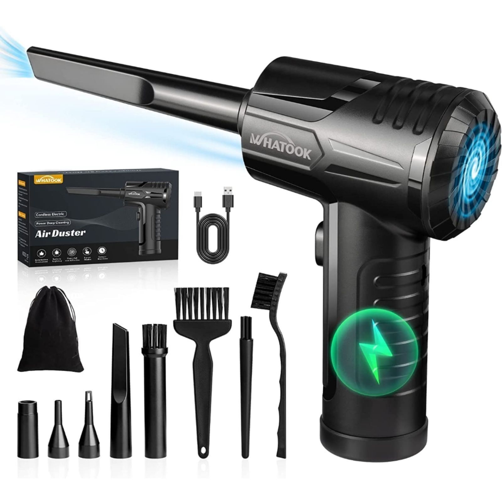 電動エアダスター2023年アップグレード3速調整100,000RPM送風力⑥ 電動エアダスター2023年アップグレード3速調整100,000RPM送風力