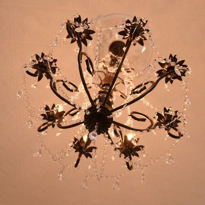 LEDライト付シャンデリア 8灯