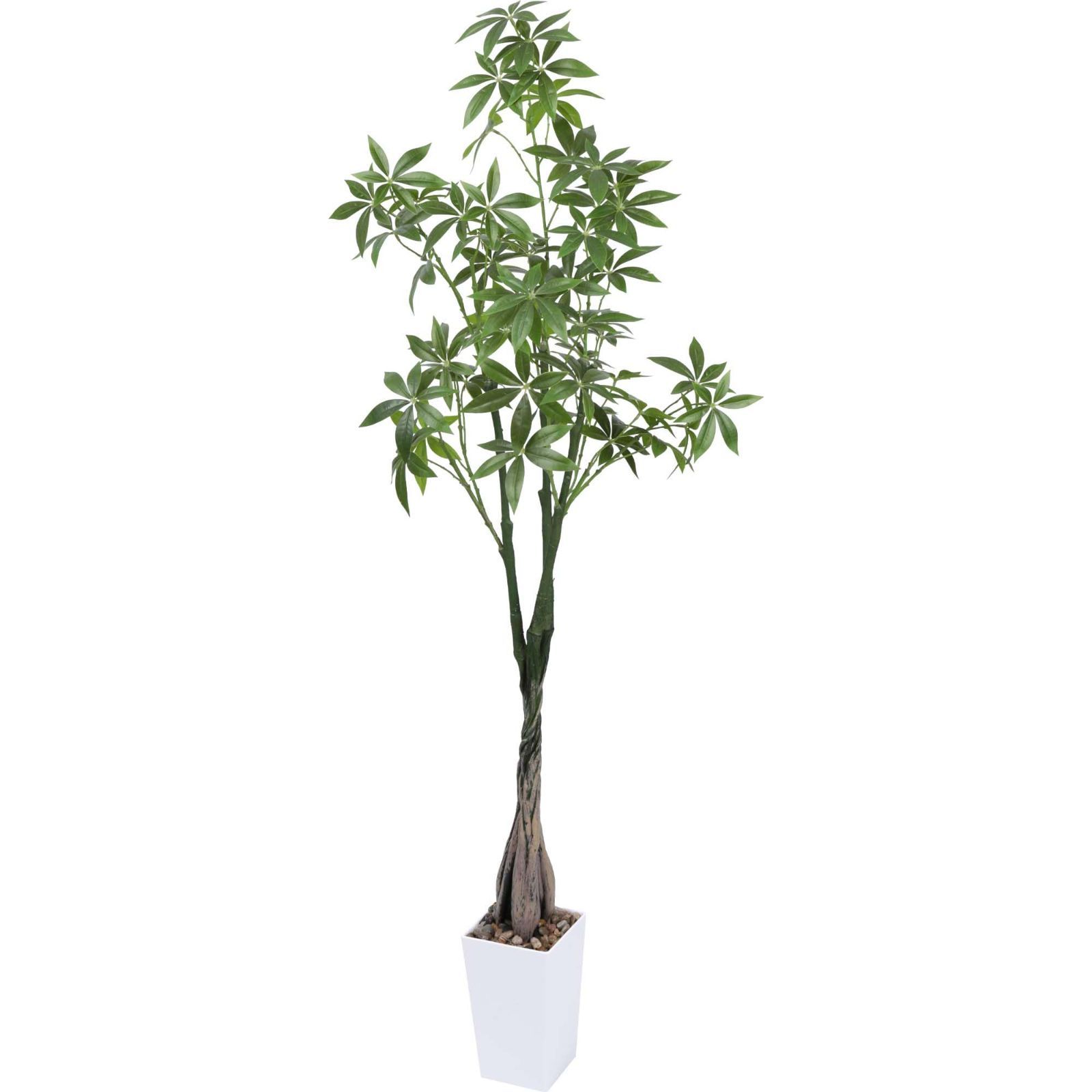 Size 138 cm フェイクグリーン 人工観葉植物 観葉樹 造花 パキラ 高さ138cm 幸福の木 光触媒 空気清浄 世話がない 屋内 ホーム 玄関 オフィス インテリア おしゃれ