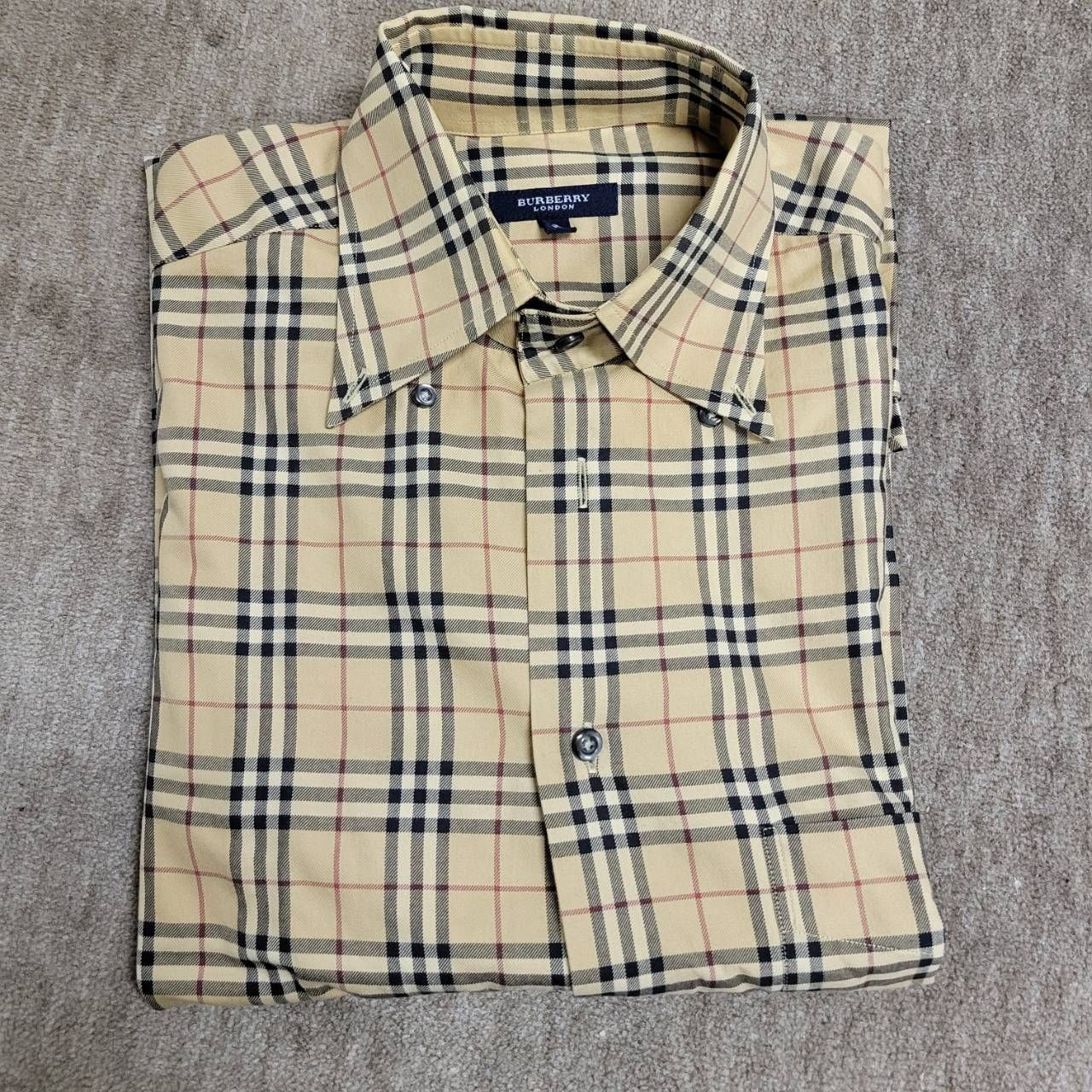 Burberry LONDON バーバリー シャツ Sサイズ チェックシャツ 長袖 38 