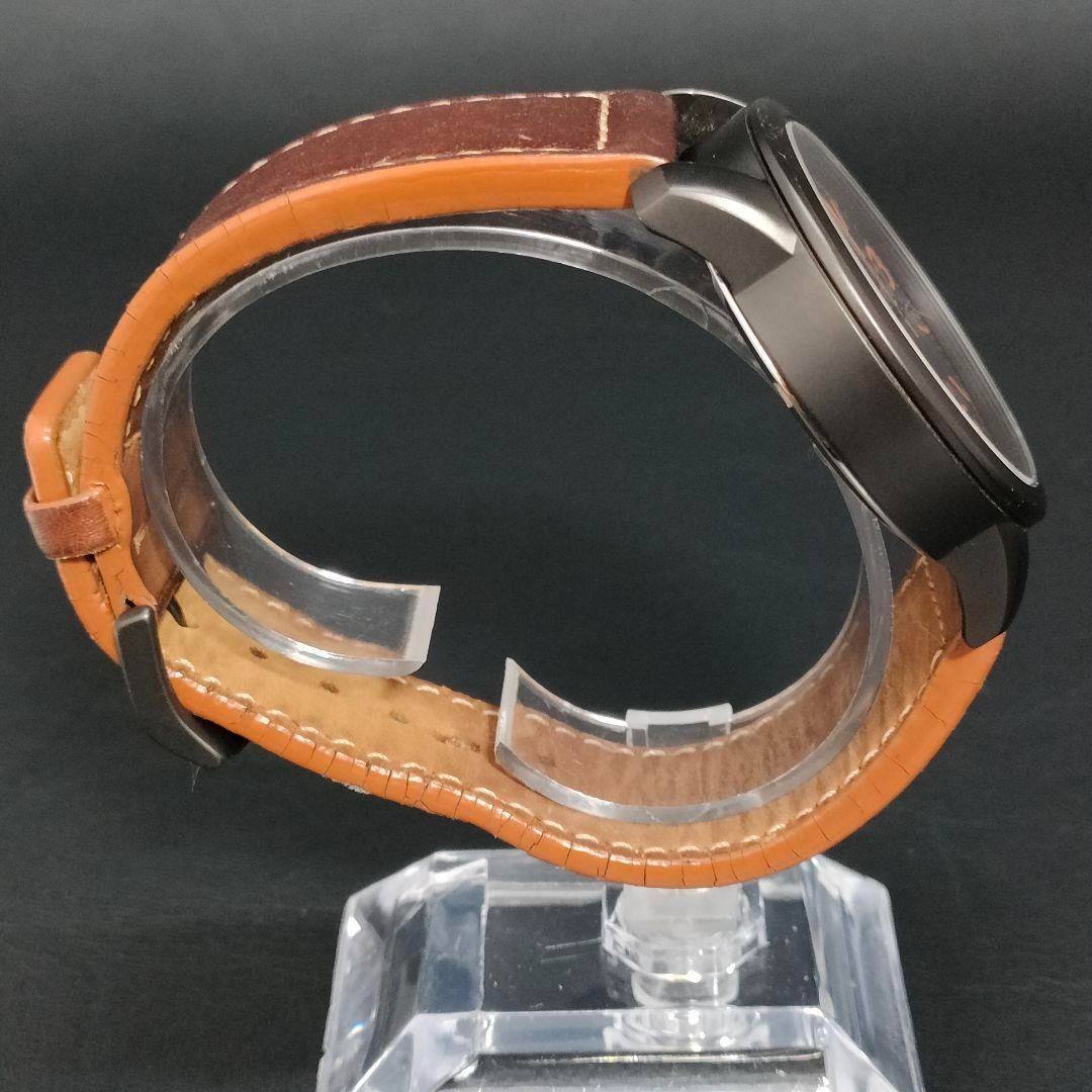 美品 CITIZEN シチズン WR100 ブラック オレンジ ブラウン 電波