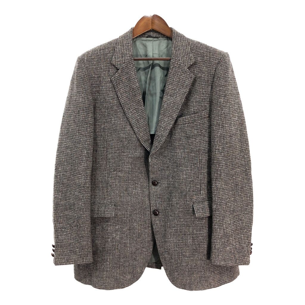 90年代 USA製 STAFFORD スタッフォード Harris Tweed ハリスツイード ウール テーラードジャケット (メンズ M相当) 中古 古着 R6029