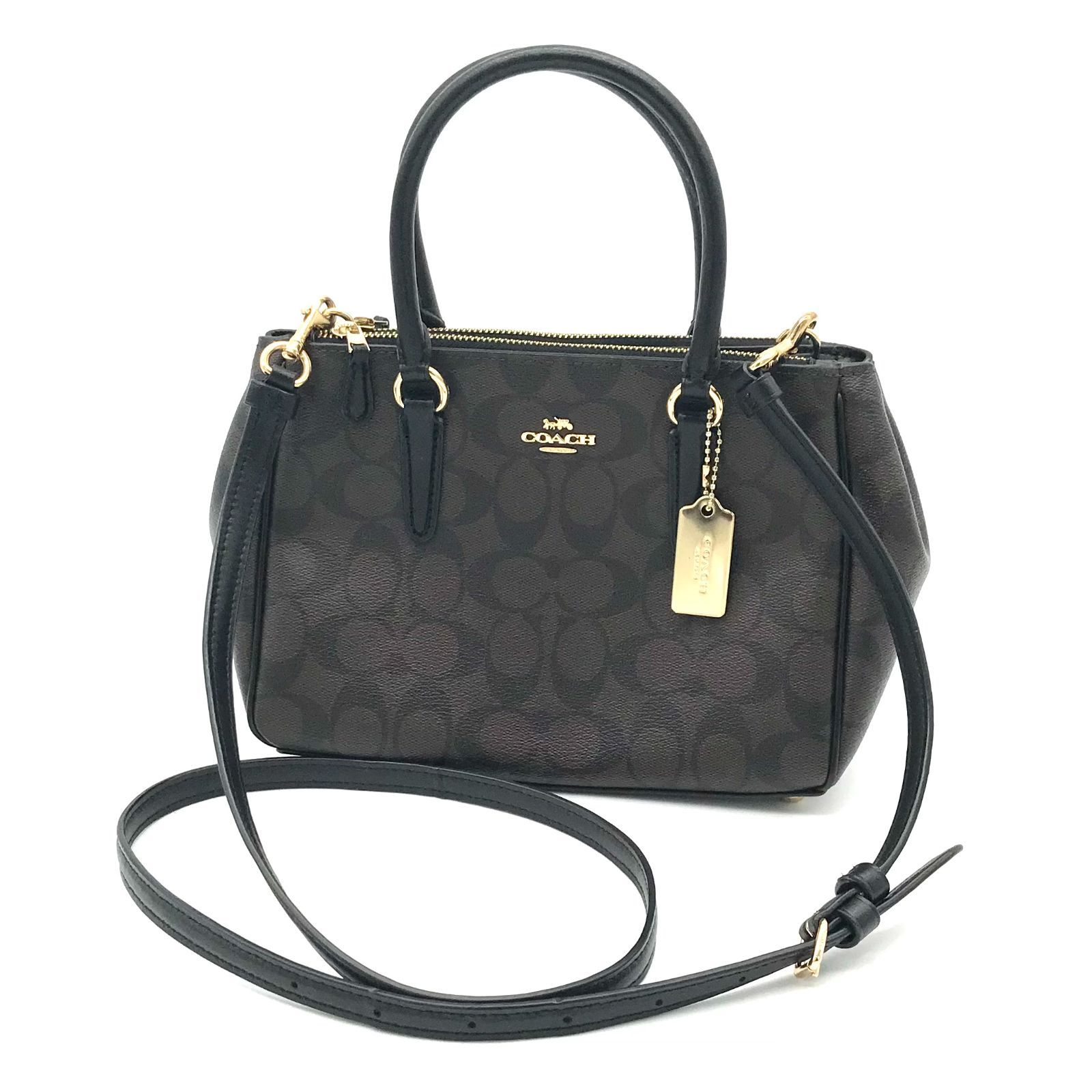 COACH ハンドバッグ シグネチャー サリー 2WAY キャリーオール ▽COACH シグネチャー ミニ サリー キャリーオール バッグ 2way - メルカリ