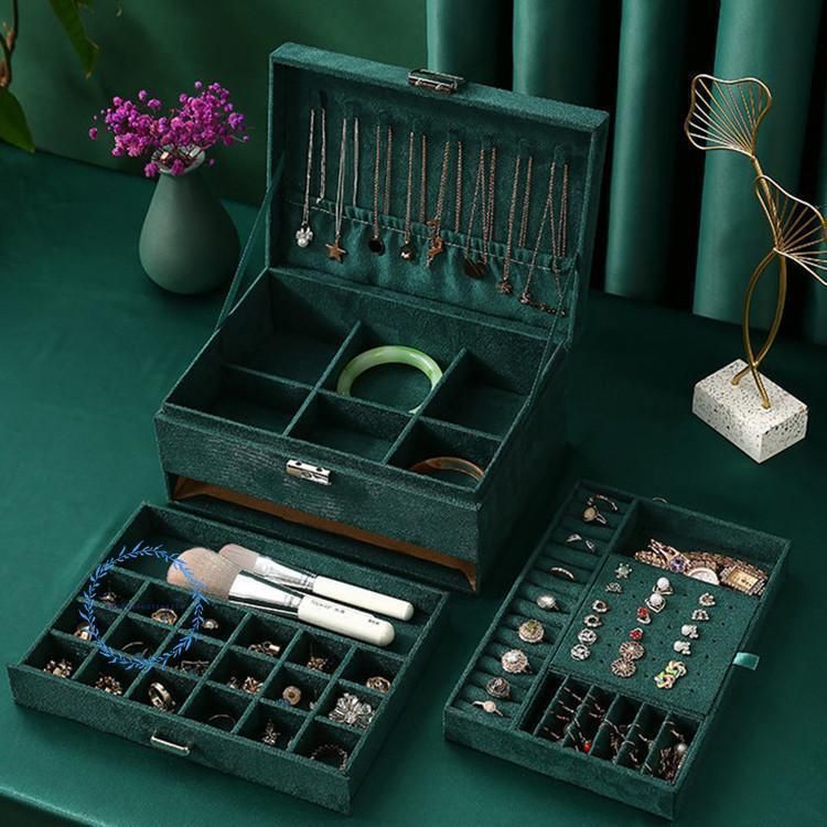 ジュエリーボックス アクセサリーケース アクセサリー収納 コンパクト ピアス ネックレス 指輪 保管 携帯 小物入れ 可愛い 旅行 大容量 