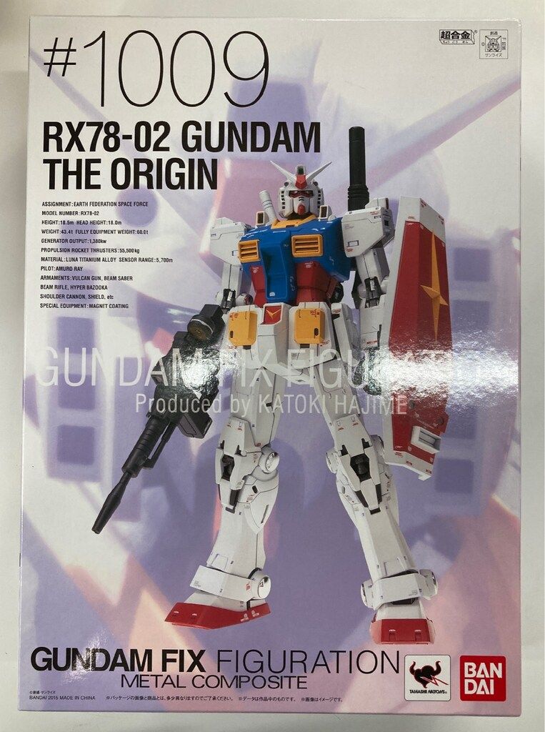 BANDAI GUNDAM FIX FIGURATION METAL COMPOSITE RX78-2ガンダム THE ORIGIN Re:PACKAGE #1009