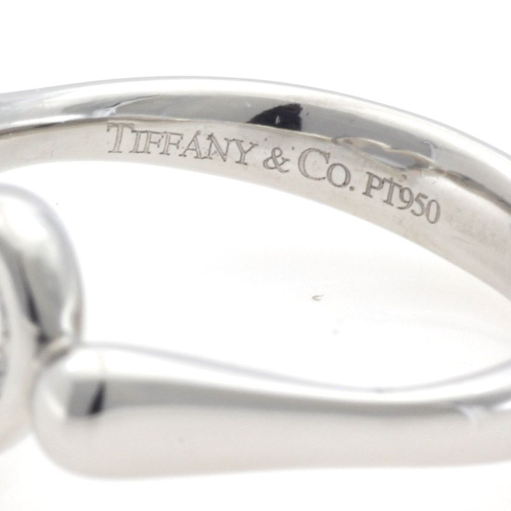 ティファニー TIFFANY&Co. リング・指輪 8号 オープンハート Pt950プラチナ ダイヤモンド