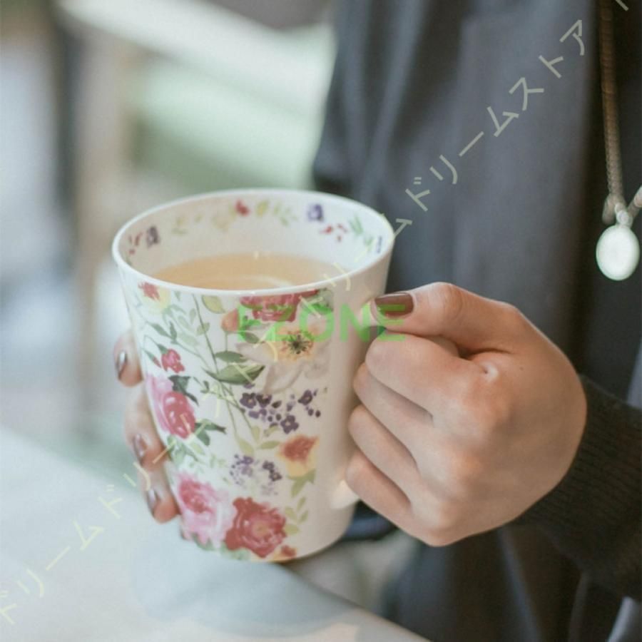 マグカップ おしゃれ マグ かわいい コーヒーマグ コップ デカマグ 実用的 陶芸 花柄 大容量 陶器 誕生日 500ml 母の日 コーヒー ギフト 雑貨