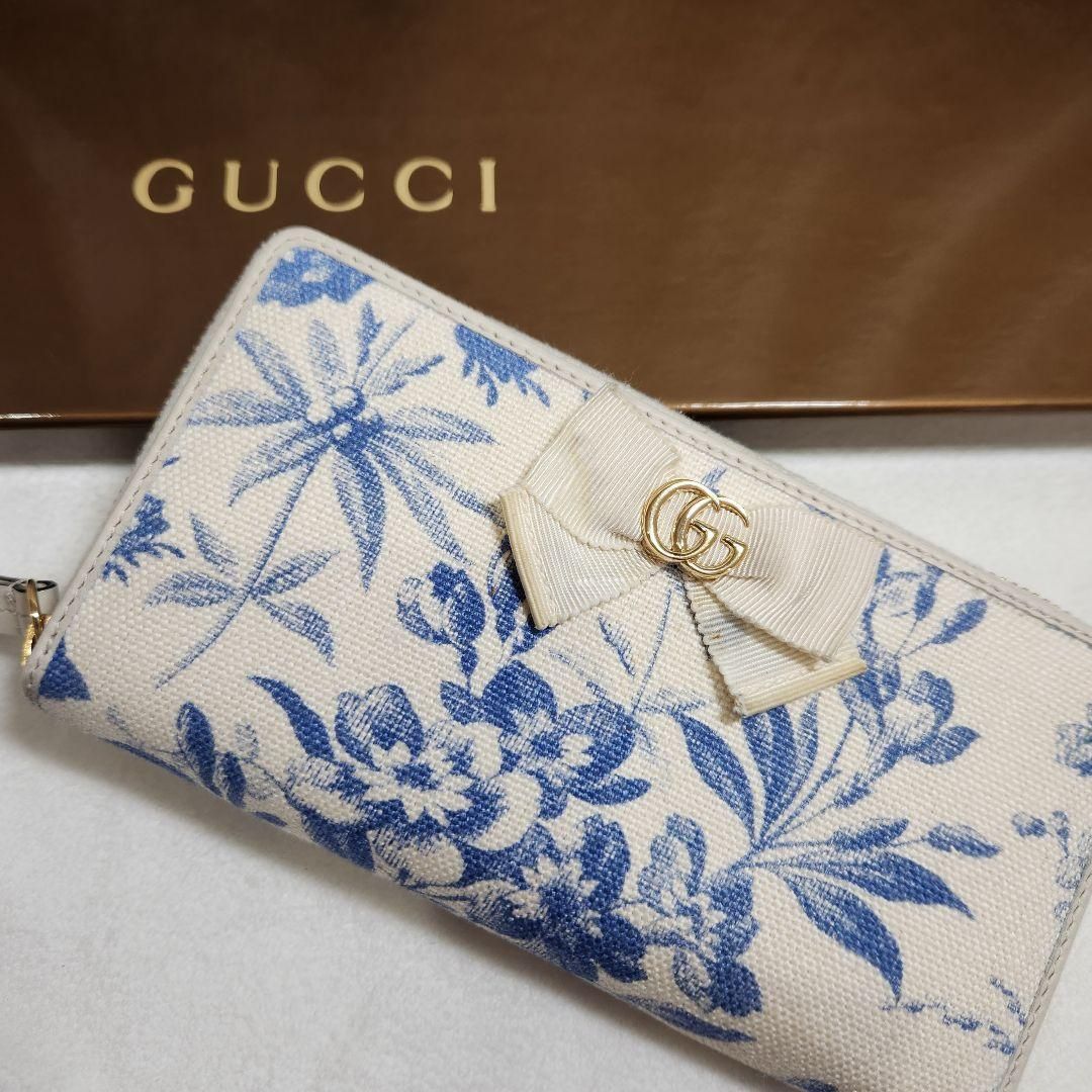 GUCCI】フローラ☆ハイブランド長財布☆小物☆白☆レディース - Only