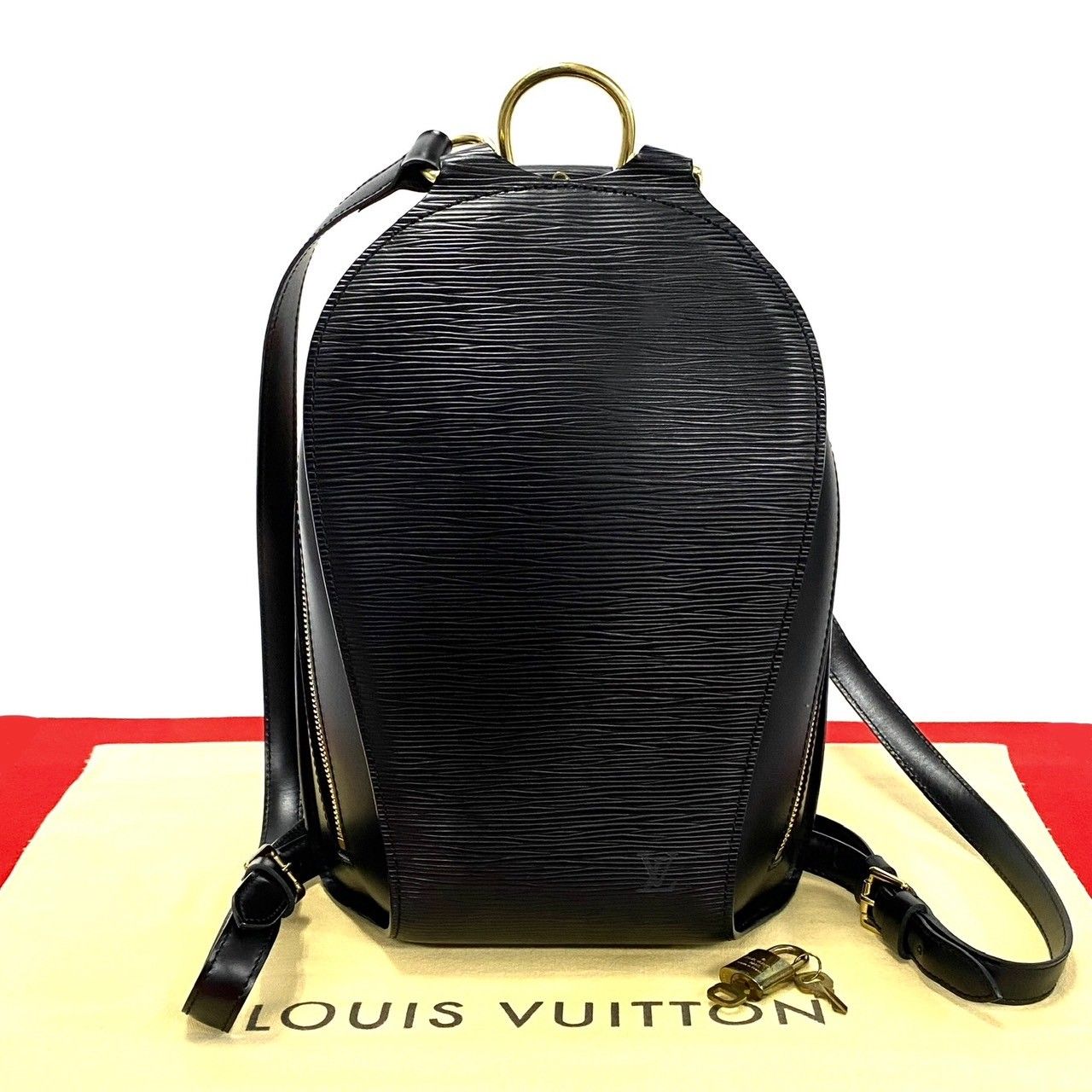 《特別商品・祭日特割り】LOUIS VUITTON コブラン エピ　リュック　黒 LOUIS VUITTON ルイヴィトン リュックサック ゴブラン バッグ
