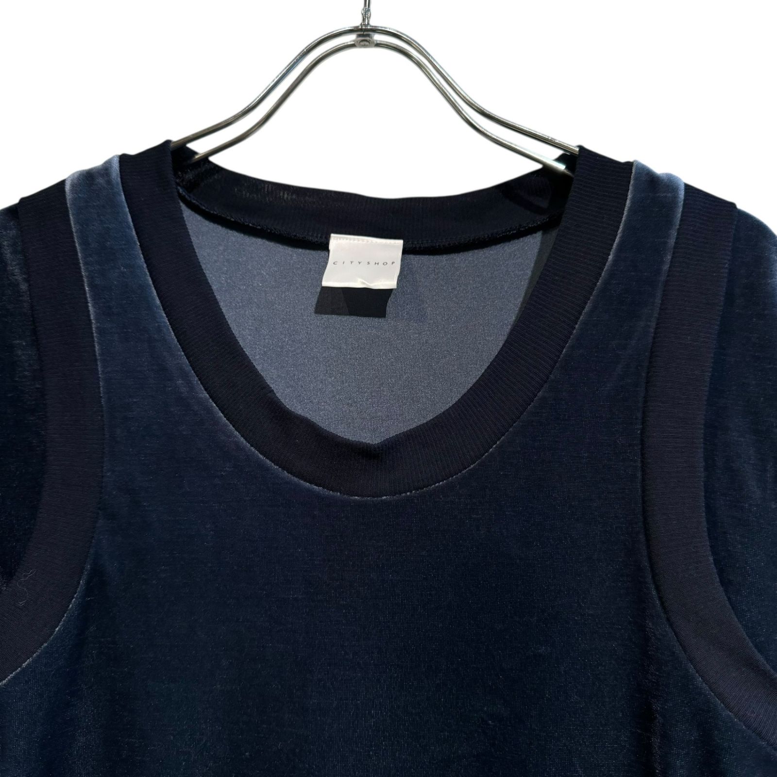 CITYSHOP (シティショップ) ② 25070042838020 BICOLOR VELVET T