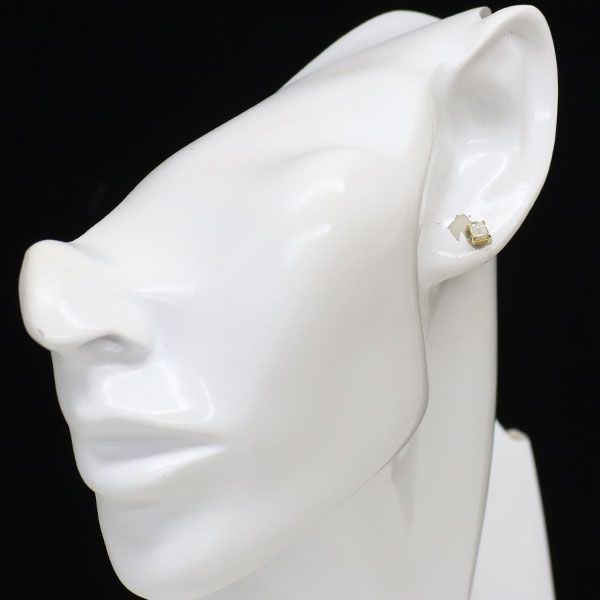 18YG バケットカットダイヤモンドピアス 新品 K18YG バケットカット ダイヤモンド ピアス 0.832ct J VS1