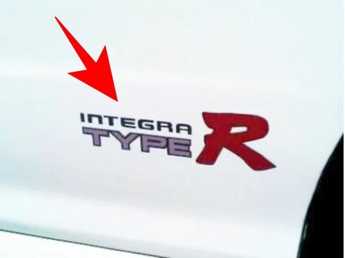 売筋 Demupai転写インテグラタイプRステッカーHONDA DC2用。 20cm*4.3cm ブラック DE-HONDA-TYPE-CBLK 15cm*3.3cm