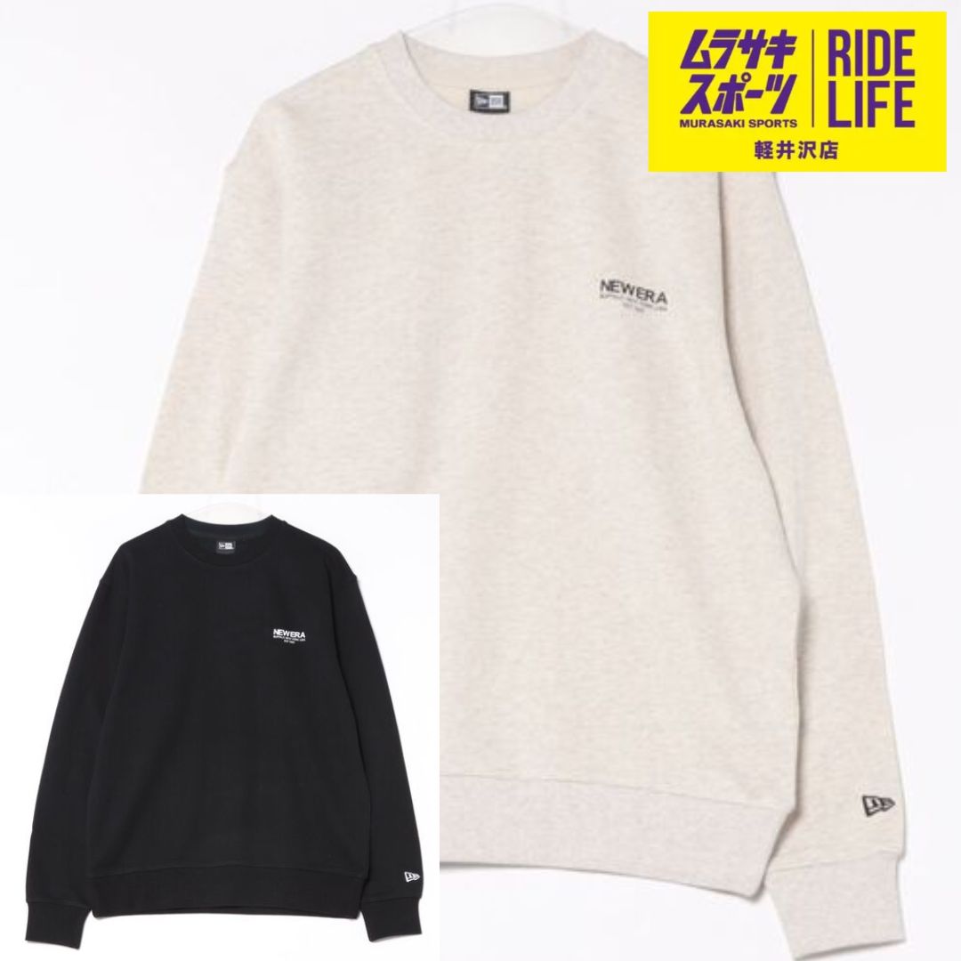 【ムラスポ公式】NEW ERA/ニューエラ SWEAT CREW NORIGIN MS スウェット 14877276(BE)/14877277(BK)　MM3