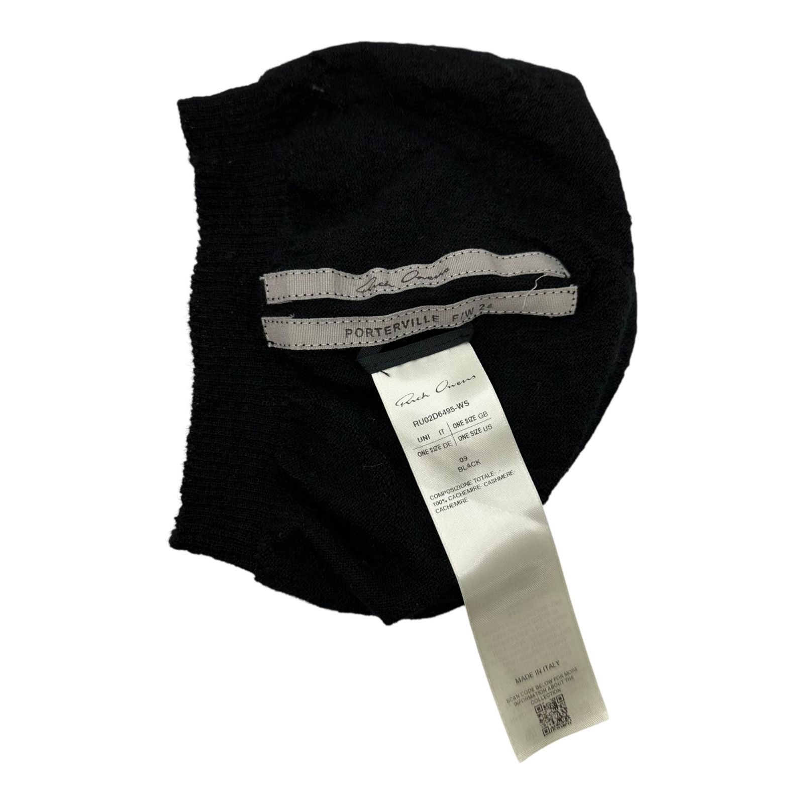 Rick Owens ブラック ニット帽 ワンサイズ qWugpPHw9EWU.jpg?width=768