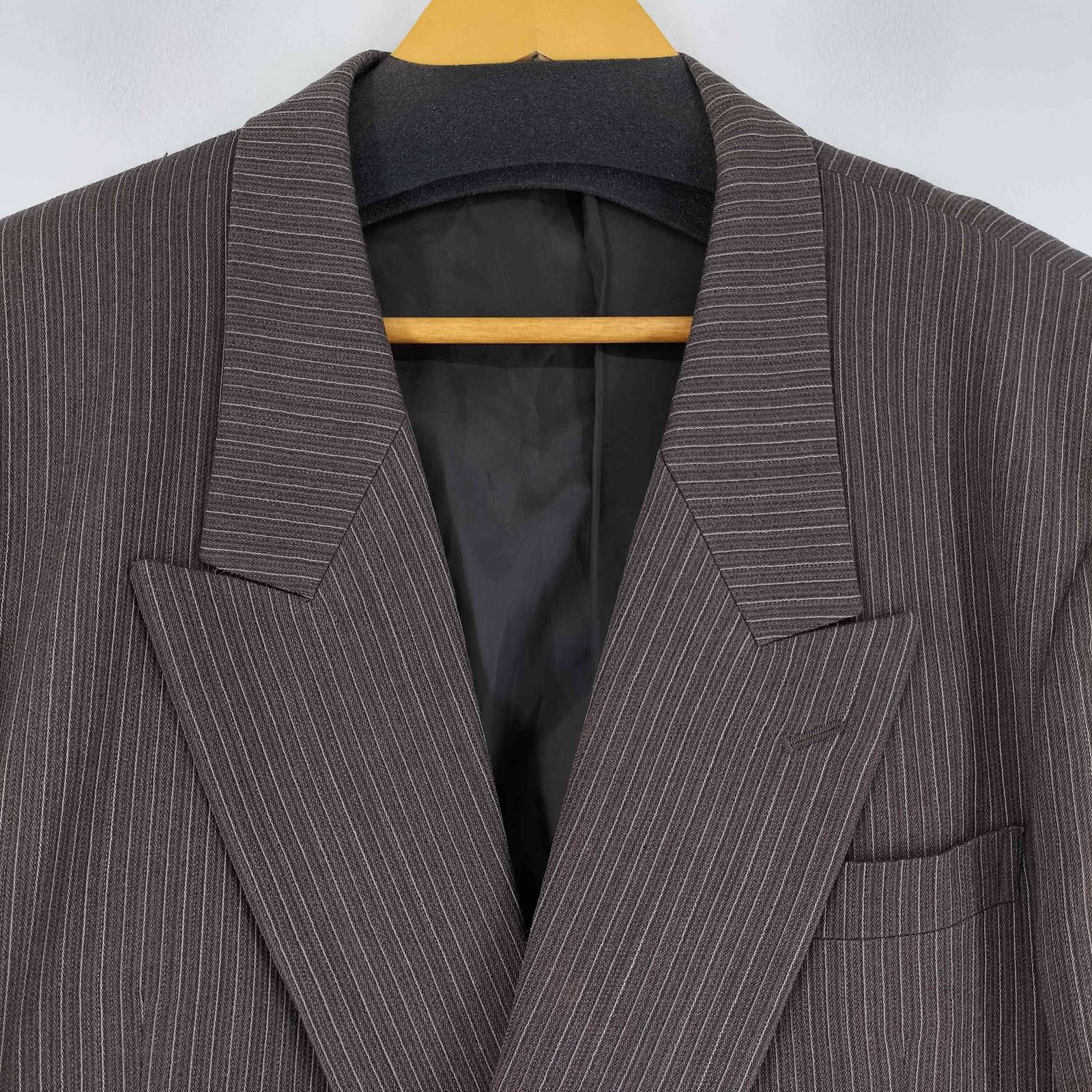 美品　メンズティノラス　ストライプ ダブルブレストジャケット MEN'S TENORAS メンズティノラス ストライプ ダブル スーツ