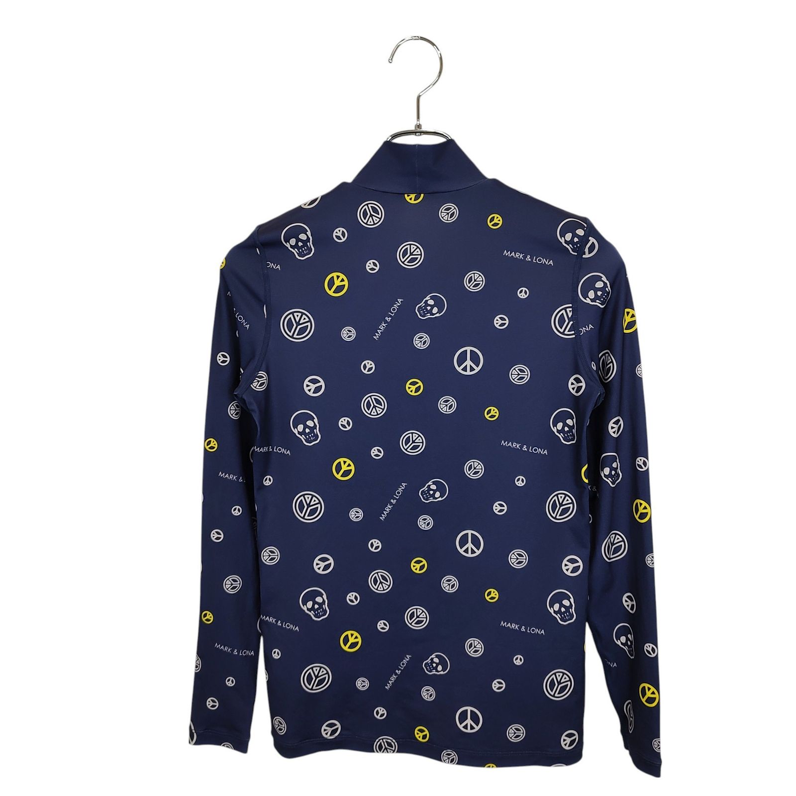 メンズゴルフ　MARK&LONA　マークアンドロナ　モックネックシャツ　M MARK＆LONA マークアンドロナ ゴルフ モックネック 長袖 Tシャツ