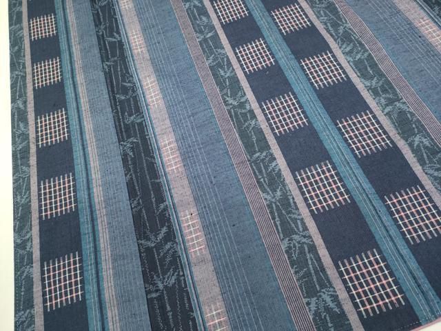 平和屋着物○上質な紬 笹竹間道 正絹 逸品 未使用 DAAU3962du