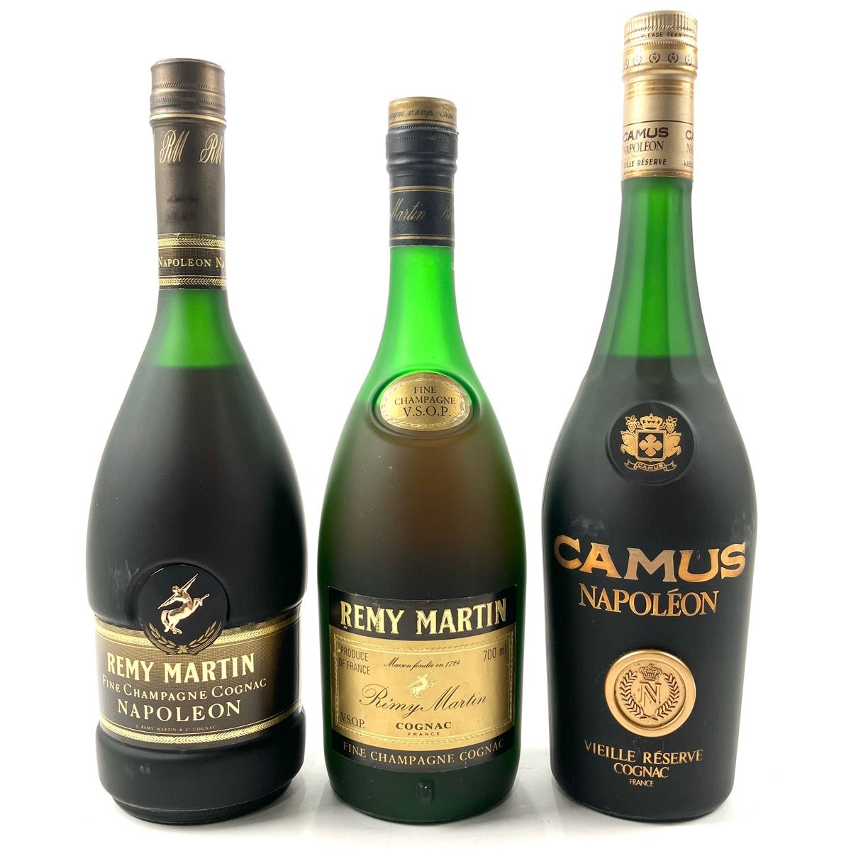 3本 REMY MARTIN CAMUS コニャック ブランデー セット 【古酒