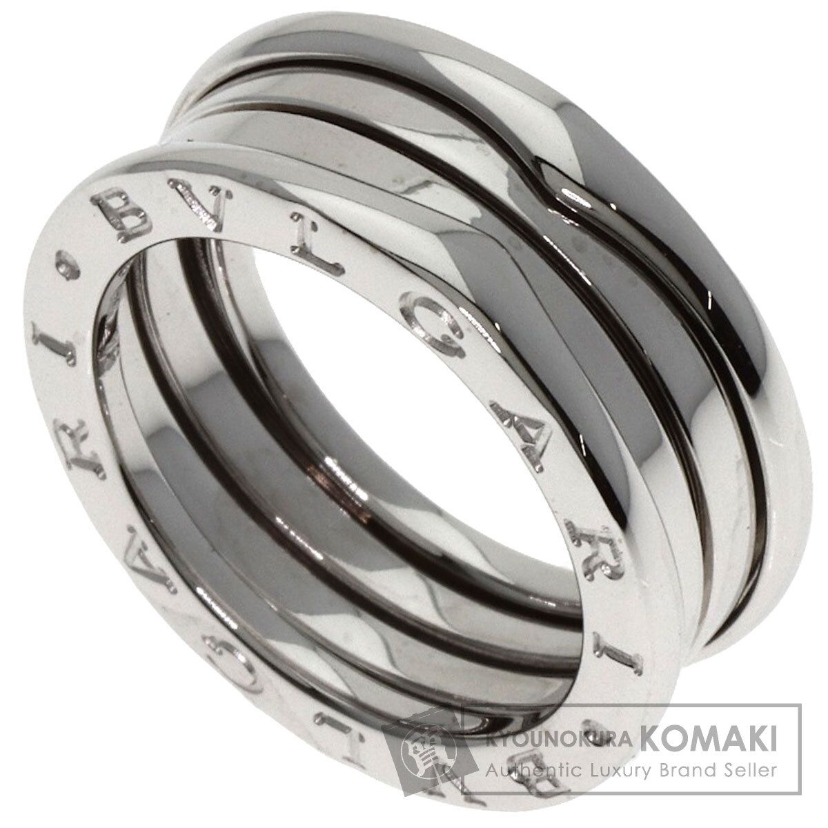 BVLGARI ブルガリ B-zero1 ビーゼロワン 2バンド 54 リング 指輪 K18WG レディース