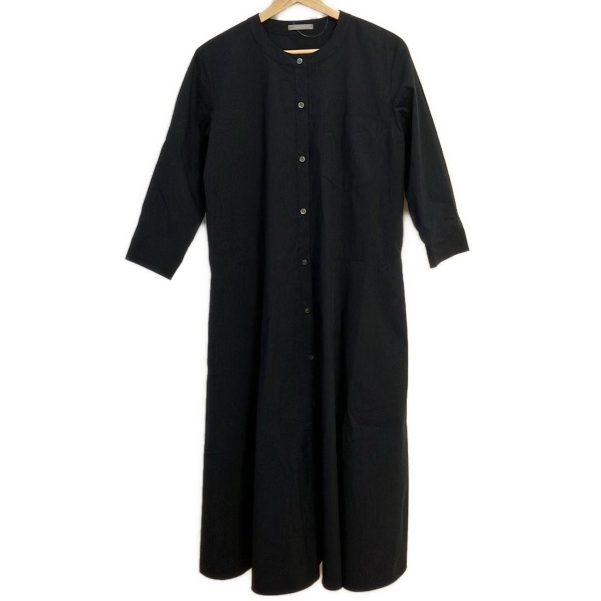 theory luxe セオリーリュクス ワンピース サイズ38 M レディース - ダークネイビー 七分袖 ロング