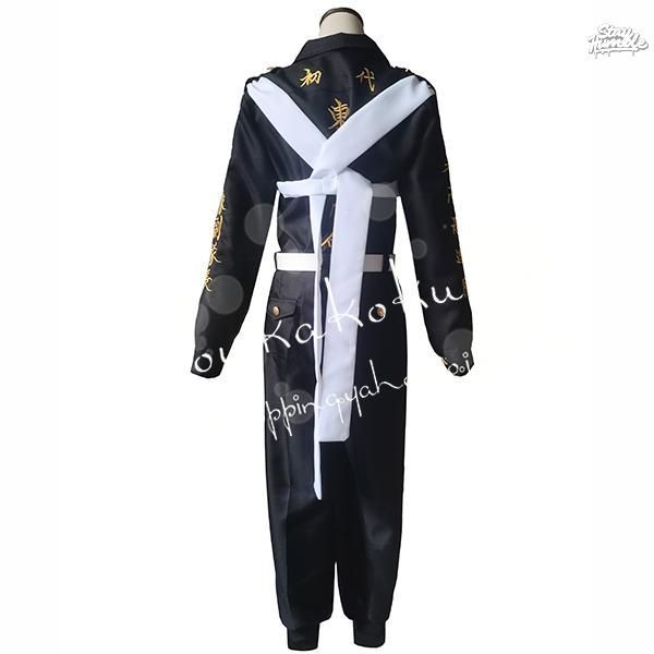 東京卍リベンジャーズ 風文字刺繍 壱番隊副隊長 松野千冬 制服 コスプレ衣装 ウィッグ cos靴 cosplayハロウィン 変装 仮装 コスチューム WWW_TRAVELLANDINDIA_COM