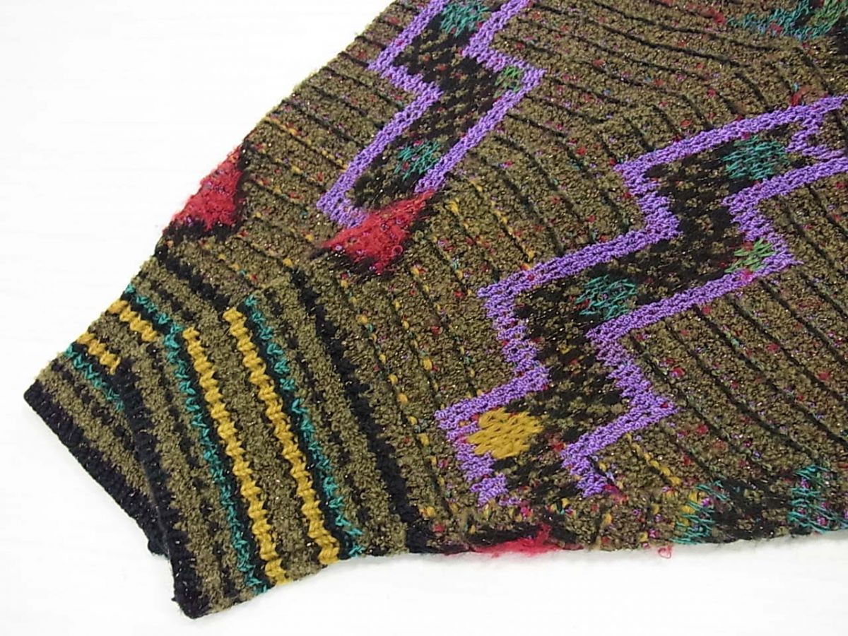 ヴィンテージ 80-90年代◇Ficce YOSHIYUKI KONISHI 刺繍 ニット
