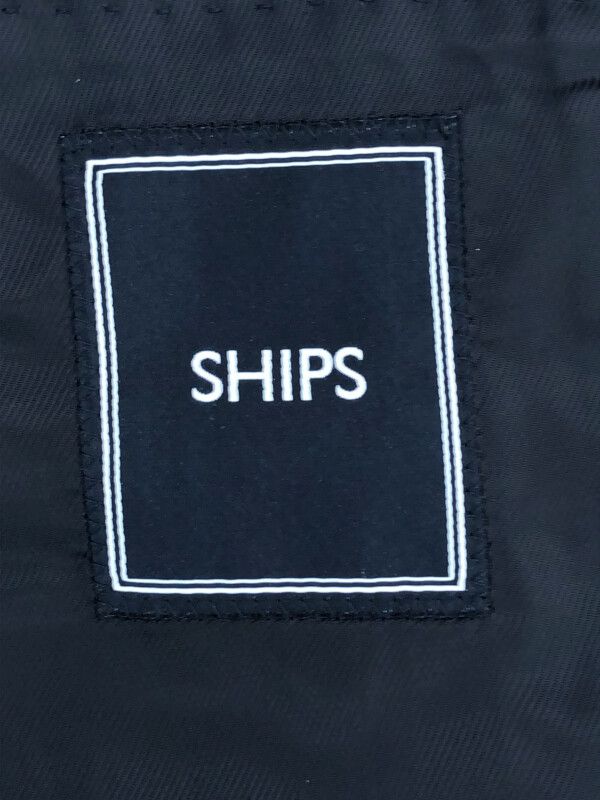 SHIPS シップス カシミヤ混ウールチェスターコート ネイビー M