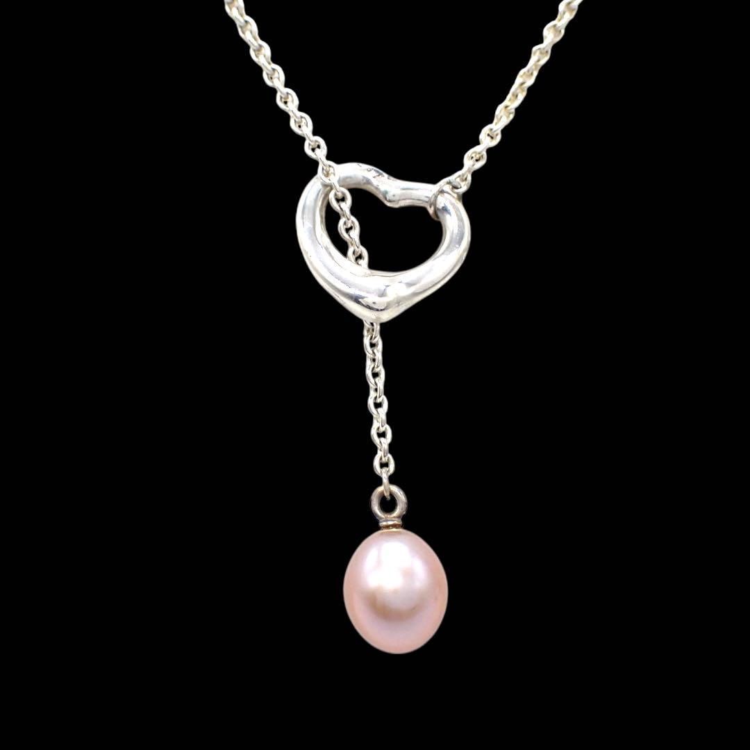 Tiffany & Co. ネックレス　ハート　ラリアット　ピンクパール ティファニー Tiffany & co. ラリエット ラリアット パール ピンク