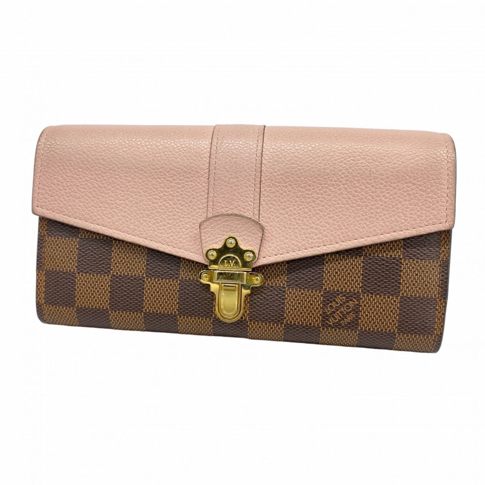 ルイ ヴィトン Louis Vuitton ルイ ヴィトン 長財布 ダミエ ポルトフォイユクラプトン N64447 マグノリア レディース