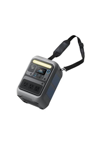 Anker Solix C300 Portable Power Station ポータブル電源 288Wh 小型軽量 1.1時間満充電 高出力AC ストラップ付属 リン酸鉄 蓄電池 ポータブルバッテリー ソーラーパネル対応 キャンプ アウトドア 車中泊 停mp