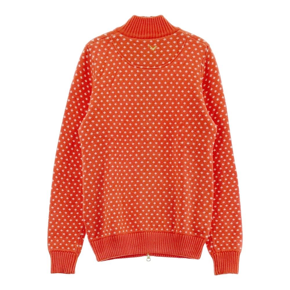 サイズ：L CALLAWAY キャロウェイ ニット ジップジャケット 総柄