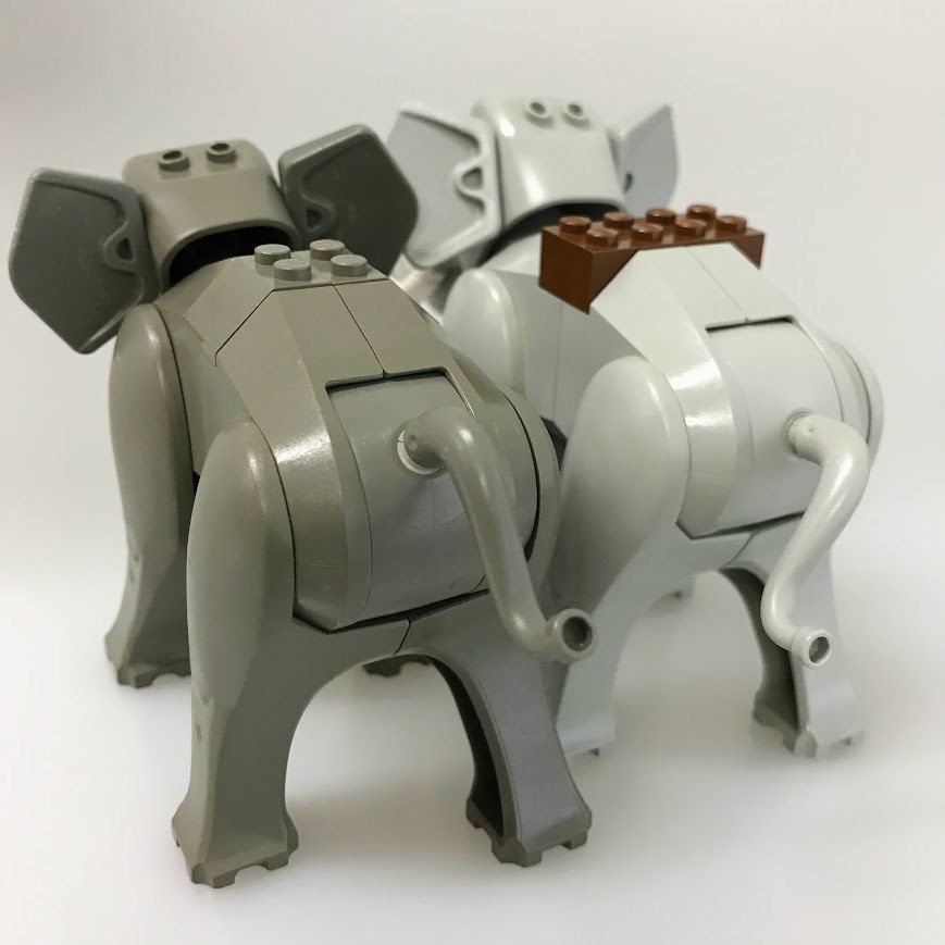 LEGO レゴ どうぶつパーツ ゾウ 2個 CT-522 世界の冒険シリーズ ミニフィグ用 象 ゾウ どうぶつフィグ 動物園 7414 7418 465 USTAUSTRALIA_COM_AU