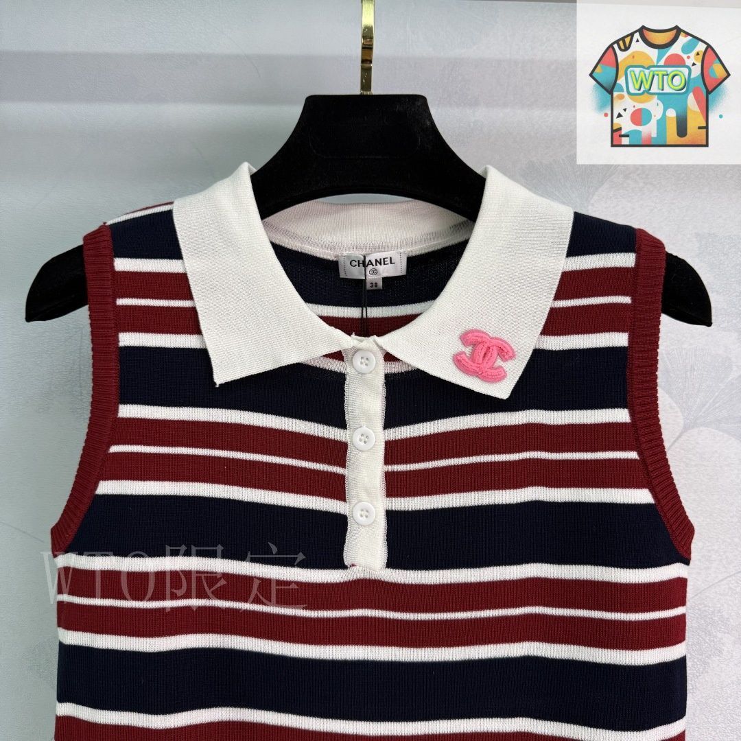 今日特価】Chanel 2025 春夏 リバーシブルカラー ストライプ