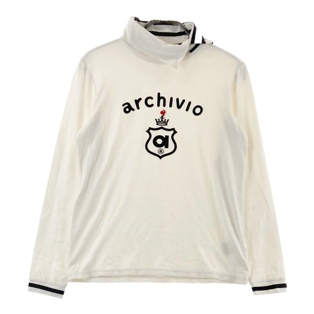 ARCHIVIO アルチビオ ハイネック 長袖Tシャツ ホワイト系 38 【中古】ゴルフウェア 速く レディース